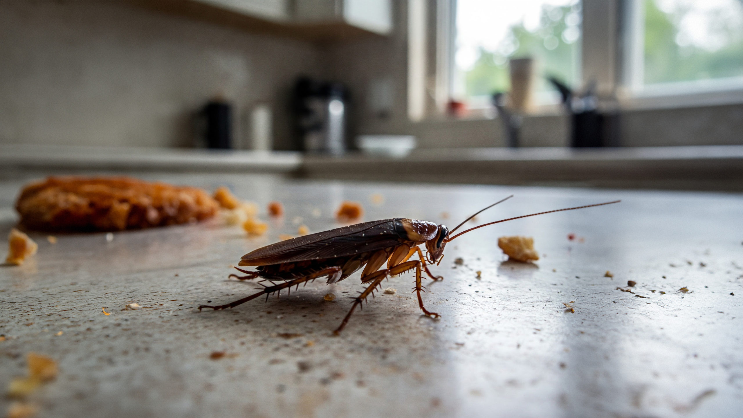 cafards dans la maison à la cuisine